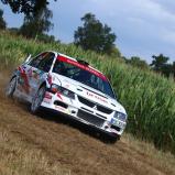 Derzeit geteilter Führender im ADAC Rallye Masters: Patrik Dinkel im Mitsubishi